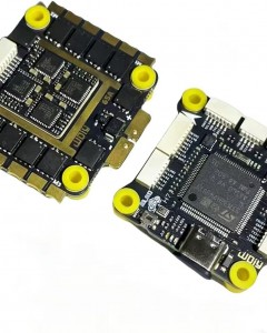 STM32 BF H743 Flight Controller Board, Black PCB with USB-C Interface, Integrated Power Distribution 32-Bit Processor for Betaflight BF RC Quadcopter Drones (4 in 1 65A BLHeli 32 ESC)3-6S