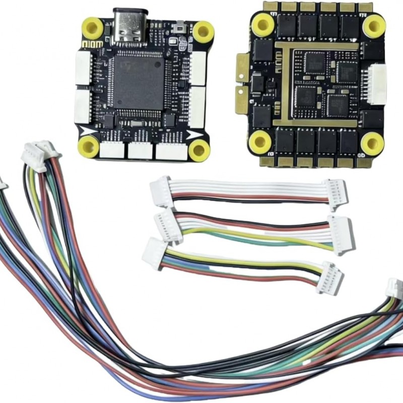 STM32 BF H743 Flight Controller Board, Black PCB with USB-C Interface, Integrated Power Distribution 32-Bit Processor for Betaflight BF RC Quadcopter Drones (4 in 1 65A BLHeli 32 ESC)3-6S