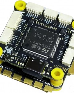 STM32 BF H743 Flight Controller Board, Black PCB with USB-C Interface, Integrated Power Distribution 32-Bit Processor for Betaflight BF RC Quadcopter Drones (4 in 1 65A BLHeli 32 ESC)3-6S